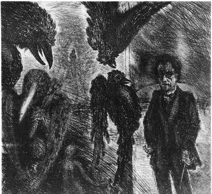 Olda Prochazka, etching from Mahler: Poems and Etchings, 1994